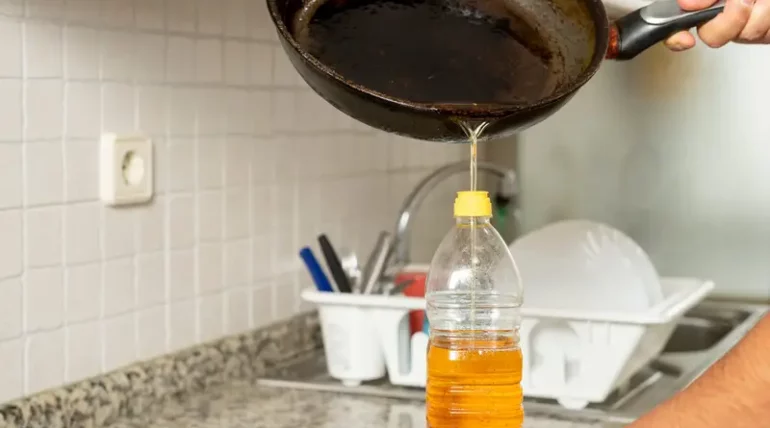 Cooking oil disposal