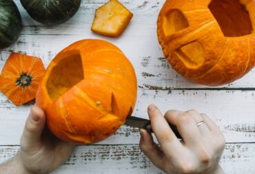 Halloween pumpkin food waste