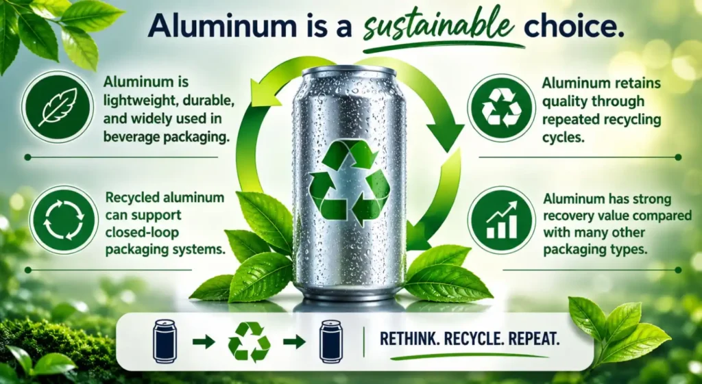Aluminum Beverage Is a Sustainble choice visual