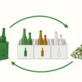 From bottles to recycled glass