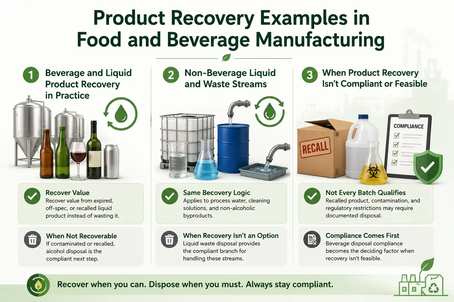 Product Recovery Examples in Food and Beverage Manufacturing
