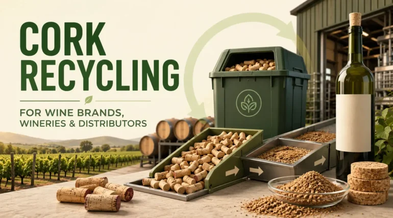 Cork recycling for wine brands
