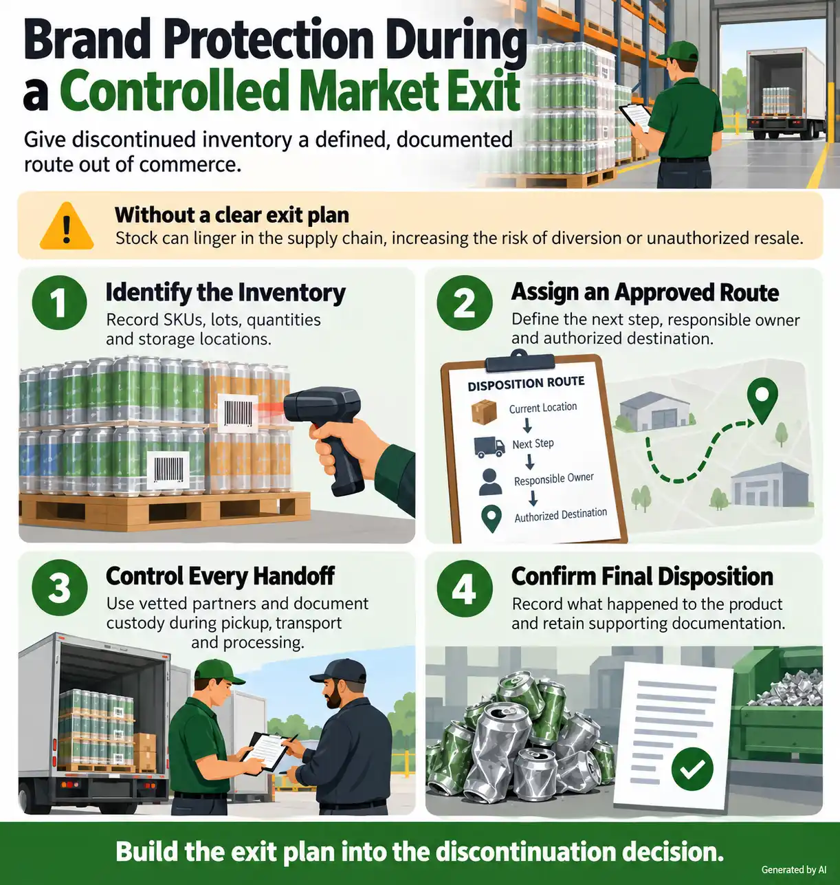 Brand Protection During a Controlled Market Exit infographic