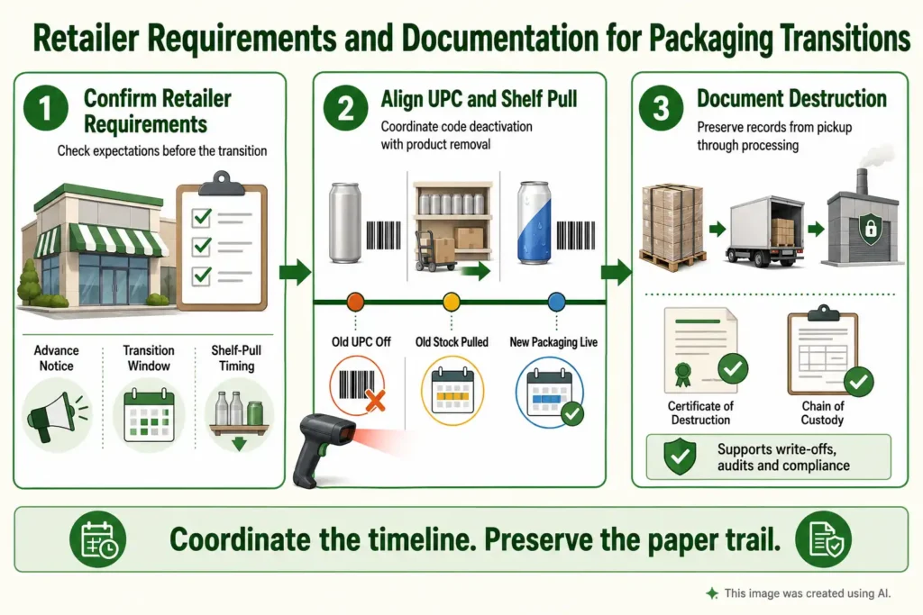 Retailer Requirements and Documentation for Packaging Transitions